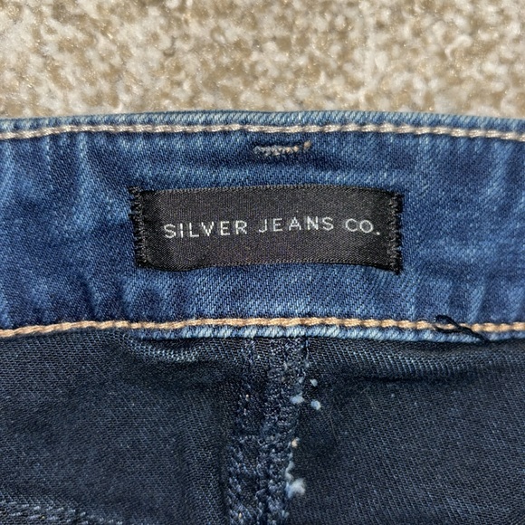 Silver Jeans Co. Elyse Curvy Fit Mid Rise Slim Boot Denim Jeans 28 x 33 - Picture 10 of 10